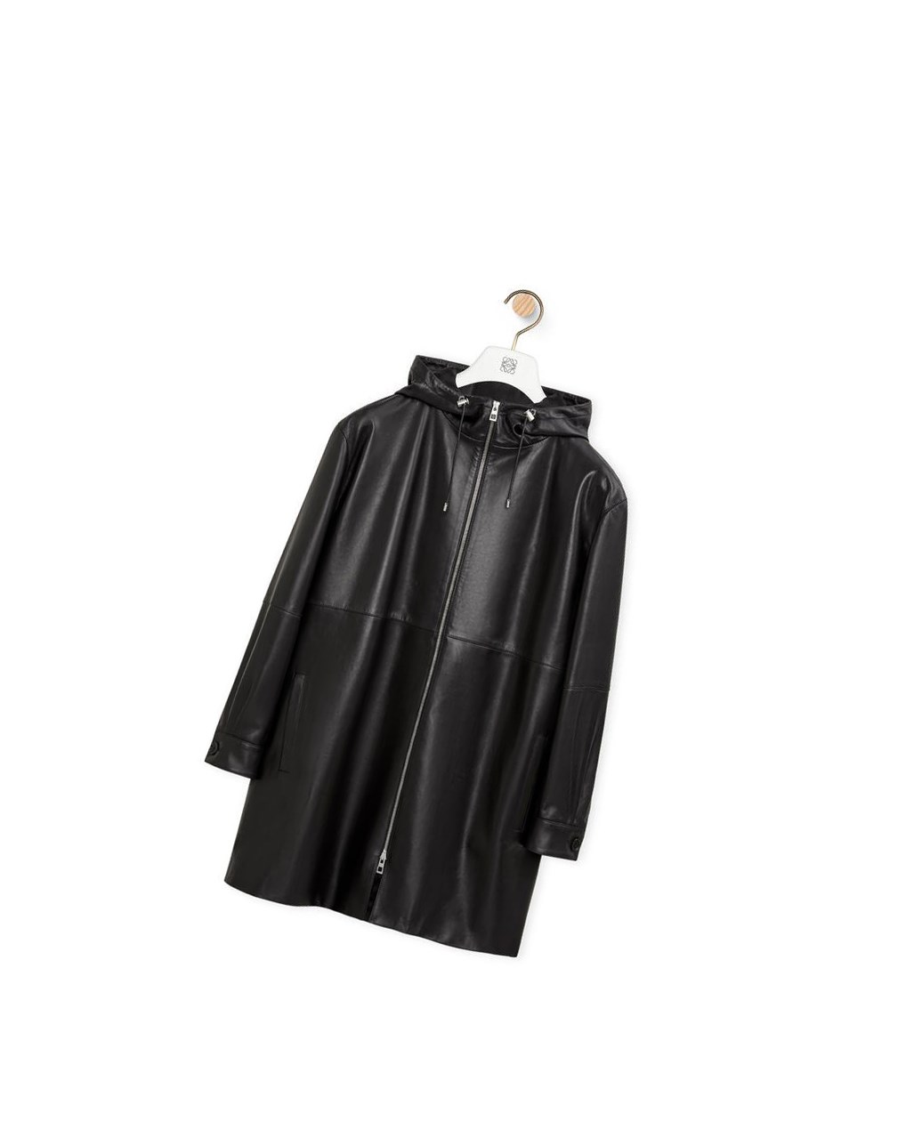 Loewe Encapuchado coat in nappa Negros | NIPHK-5201
