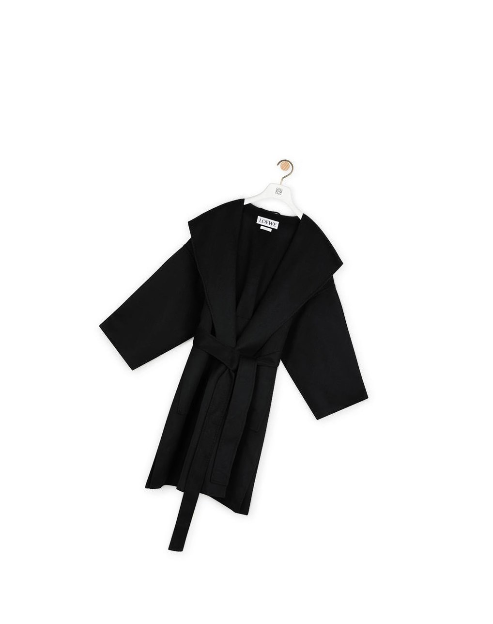 Loewe Encapuchado coat in wool and cashemere Negros | TEQNA-3204