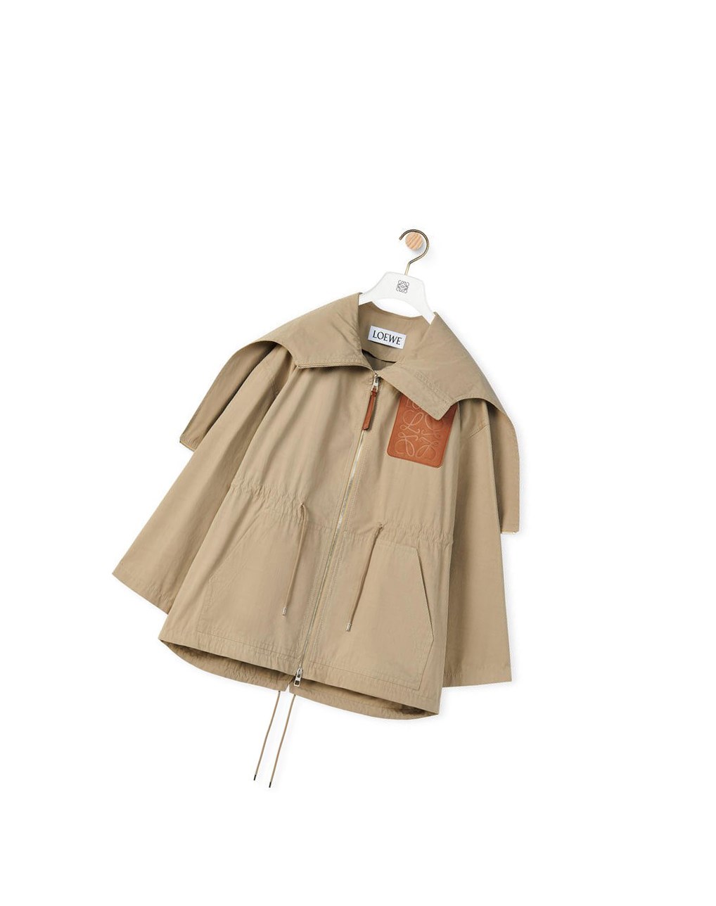 Loewe Encapuchado jacket in cotton Sandstone | LJGHP-0173