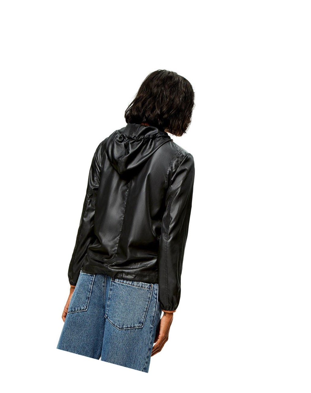 Loewe Encapuchado jacket in ripstop shell Negros | DOMIW-7451