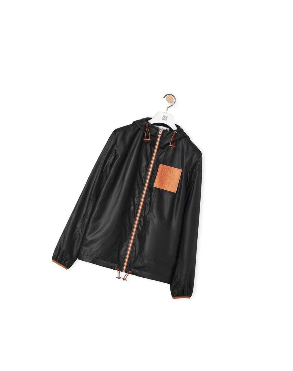 Loewe Encapuchado jacket in ripstop shell Negros | DOMIW-7451