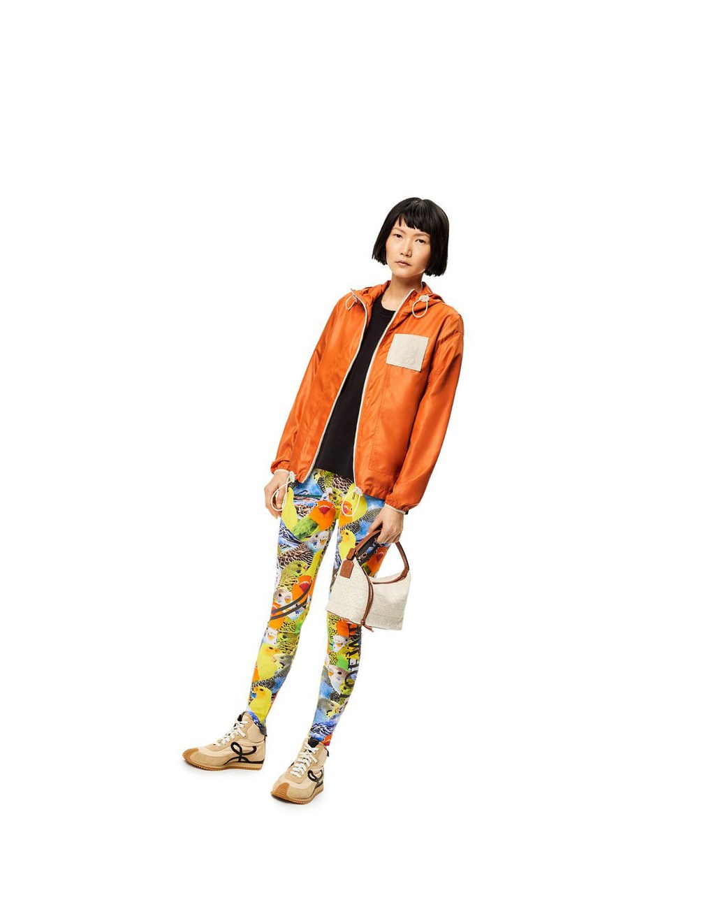 Loewe Encapuchado jacket in ripstop shell Naranjas | UVSRO-9381