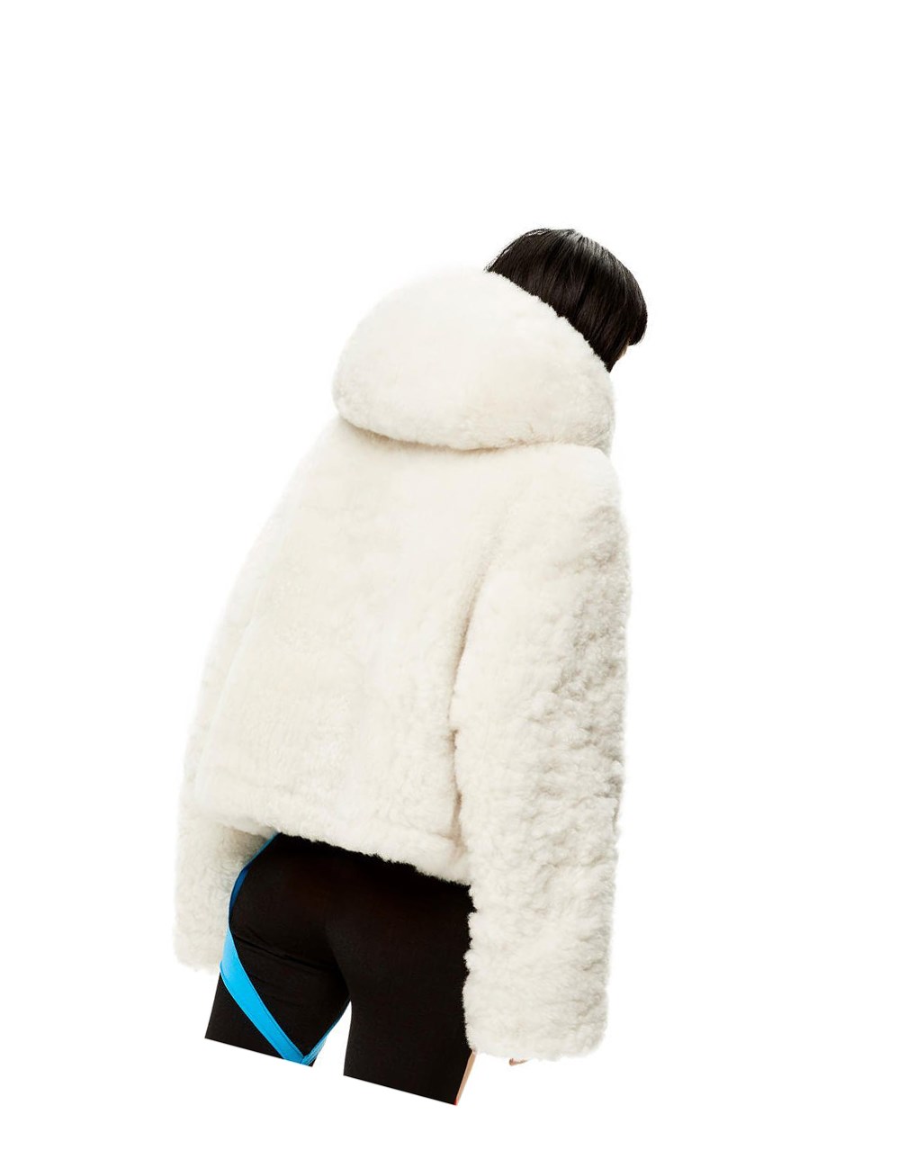 Loewe Encapuchado jacket in shearling Blancos | HPOIM-8752