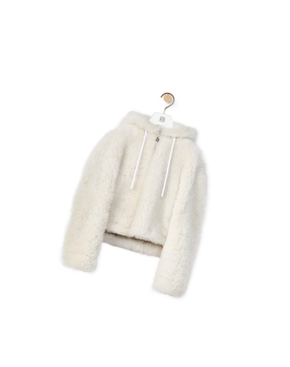 Loewe Encapuchado jacket in shearling Blancos | HPOIM-8752