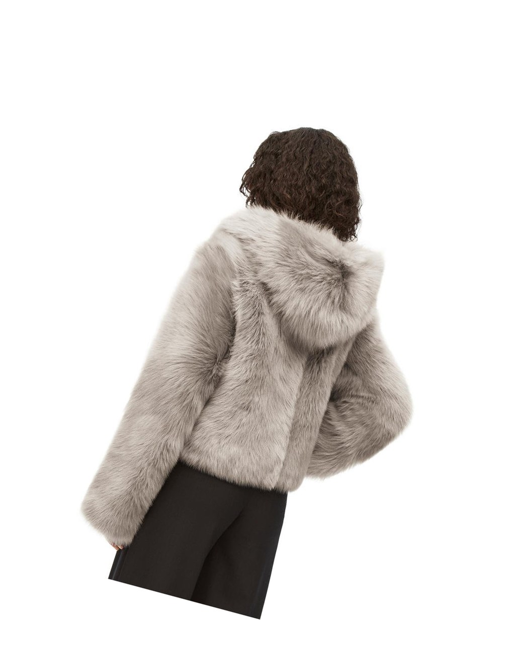 Loewe Encapuchado jacket in shearling Grises | SMYAX-2861