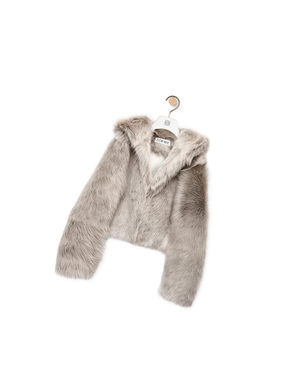 Loewe Encapuchado jacket in shearling Grises | SMYAX-2861