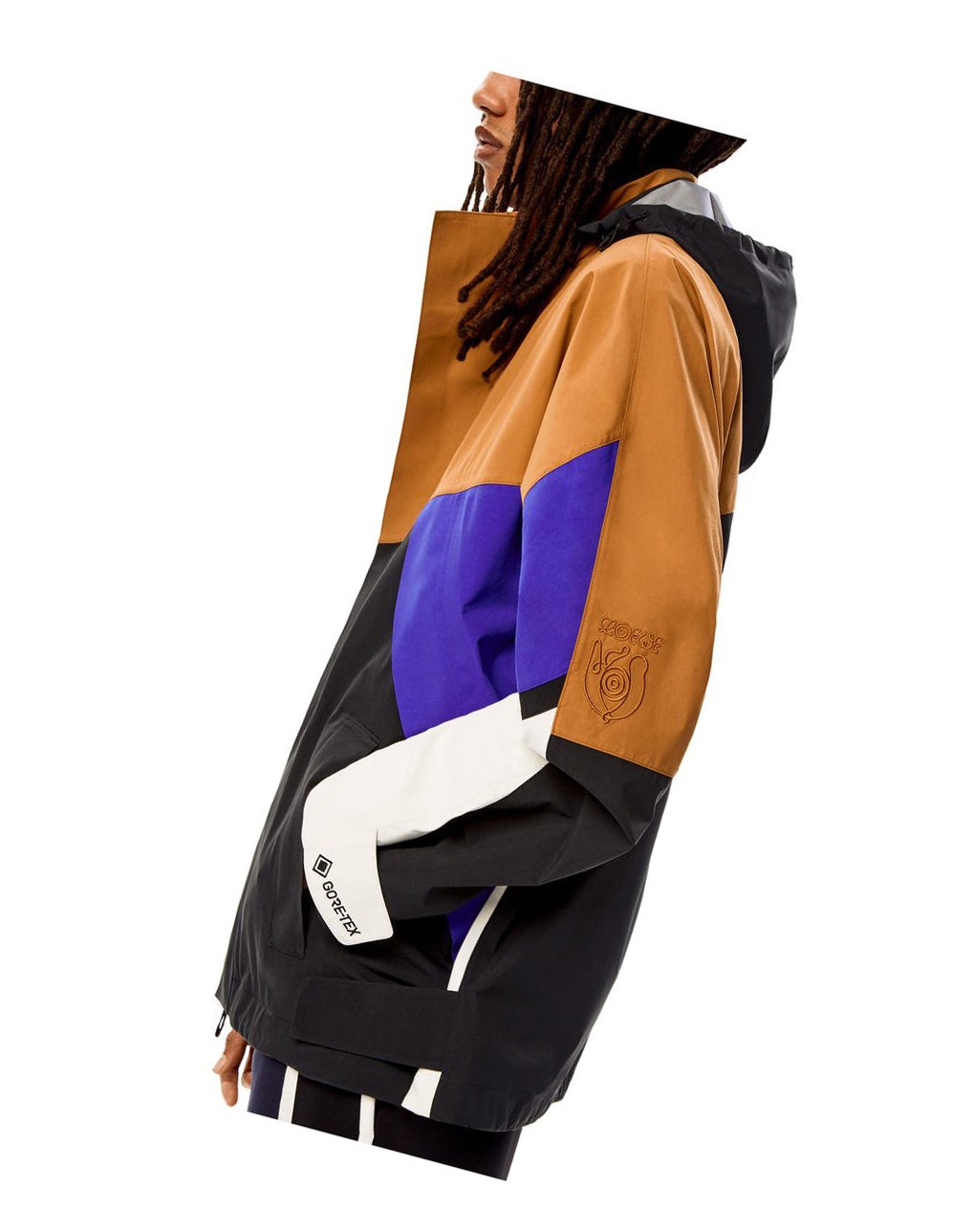 Loewe Encapuchado parka in Gore-Tex Rojos Negros Blancos | AQRCE-1230