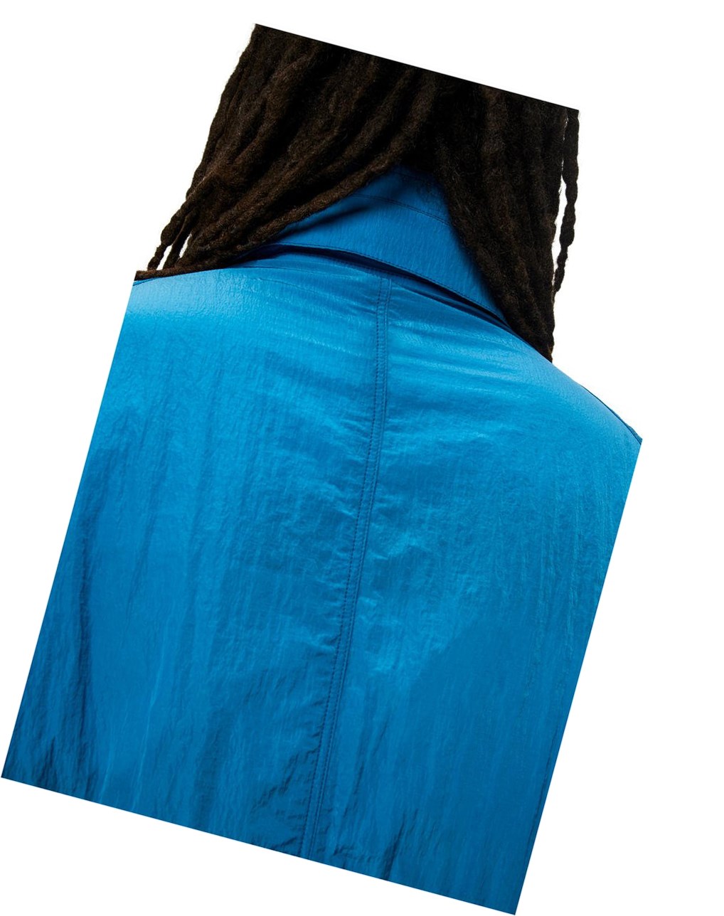 Loewe Encapuchado parka in textured nylon Azules Azules | GMYJQ-8296