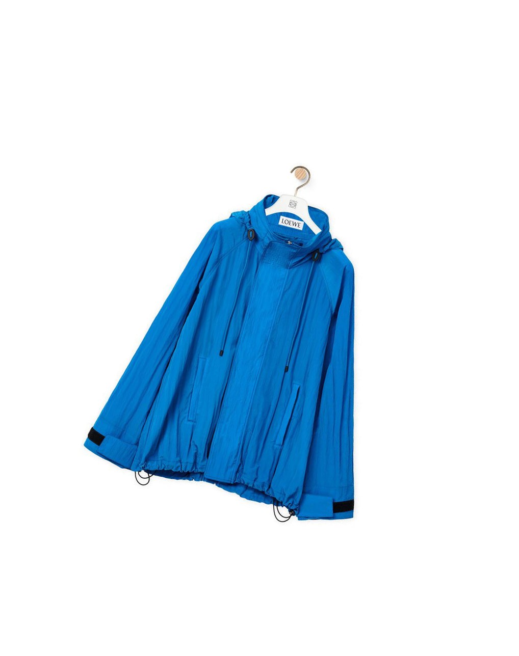 Loewe Encapuchado parka in textured nylon Azules Azules | GMYJQ-8296