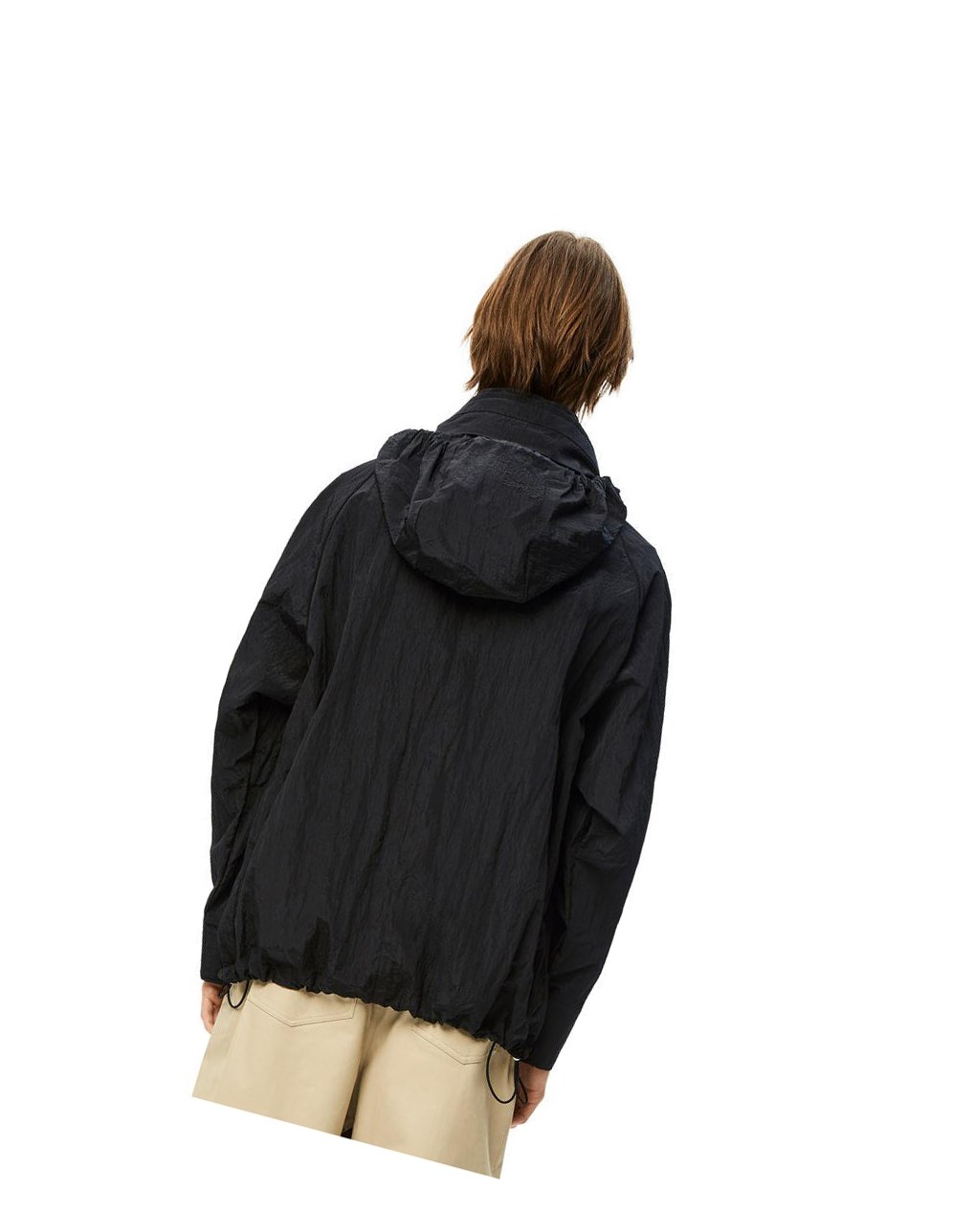 Loewe Encapuchado parka in textured nylon Negros | MTCAI-2945