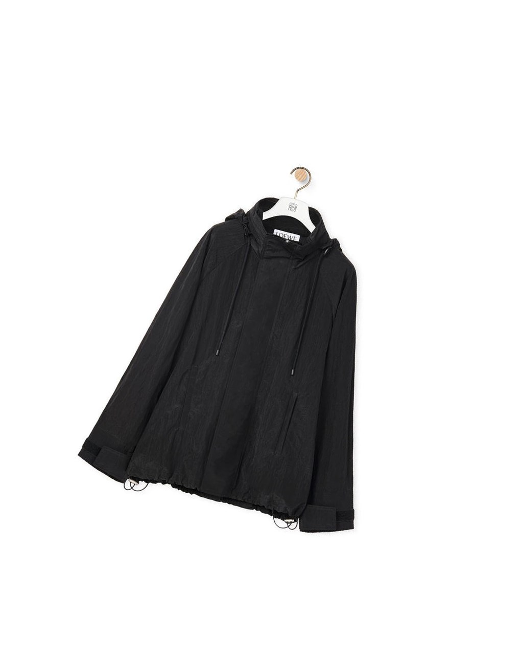 Loewe Encapuchado parka in textured nylon Negros | MTCAI-2945