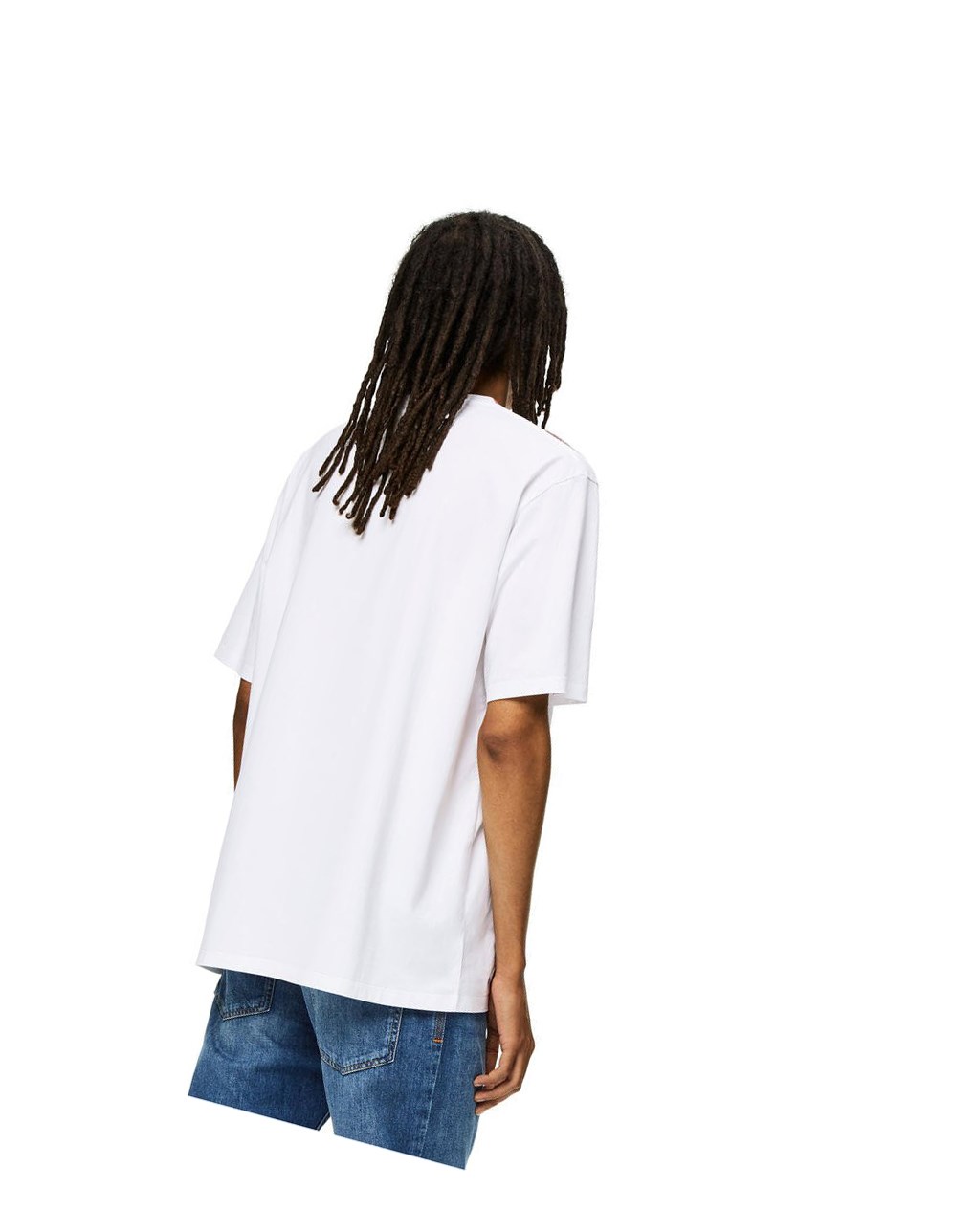 Loewe Face print crystal T-shirt in cotton Blancos | WISFK-0152