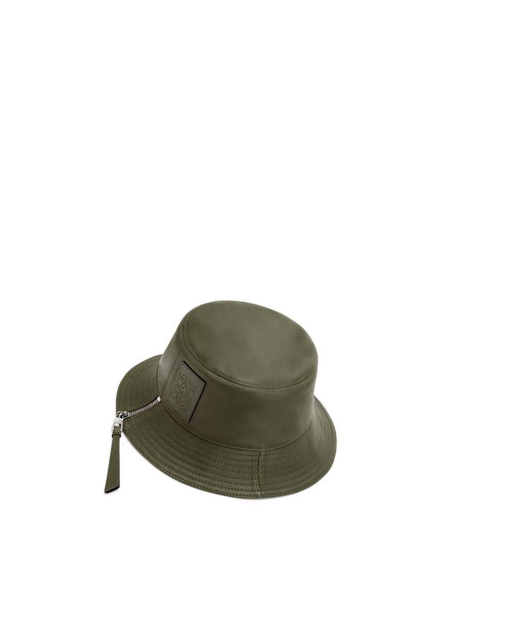 Loewe Fisherman hat in nappa calfskin Kaki Verdes | JFTLA-6425