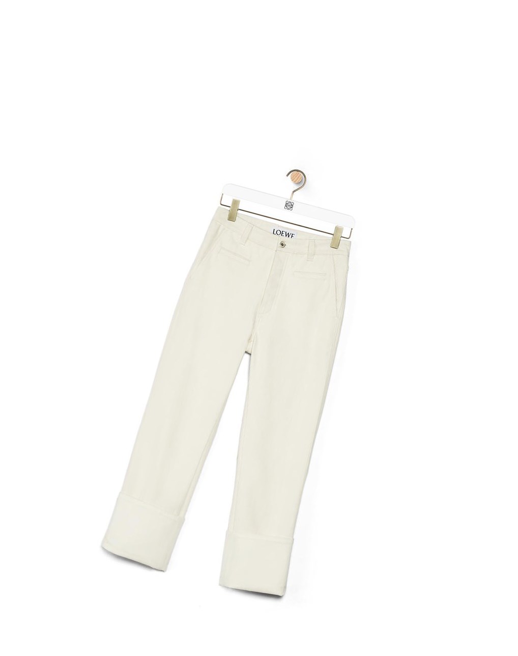 Loewe Fisherman jeans in denim Ivory | YZAUI-0481