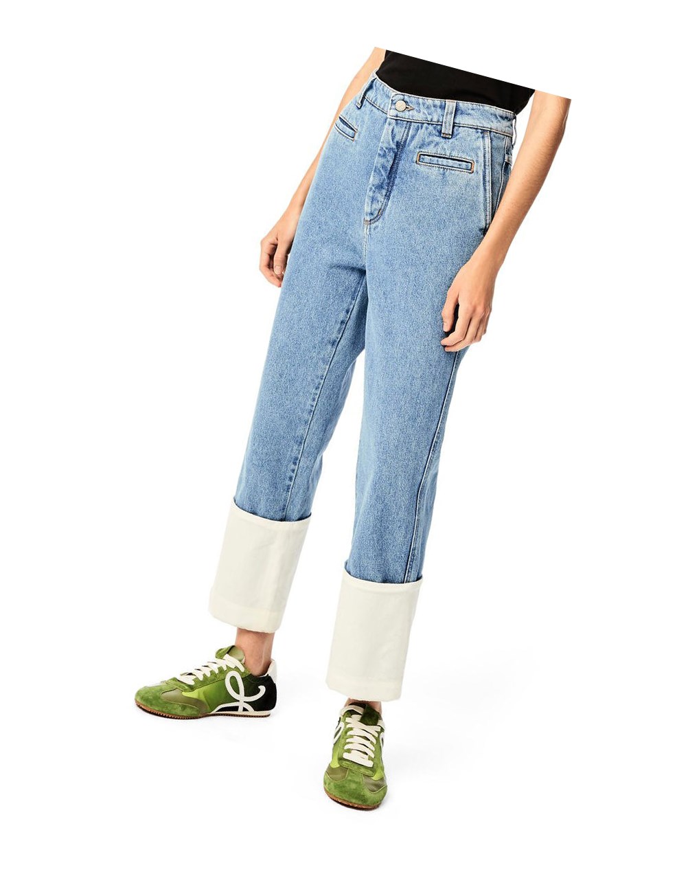 Loewe Fisherman stonewash jeans in cotton Azules | CVSMY-4186