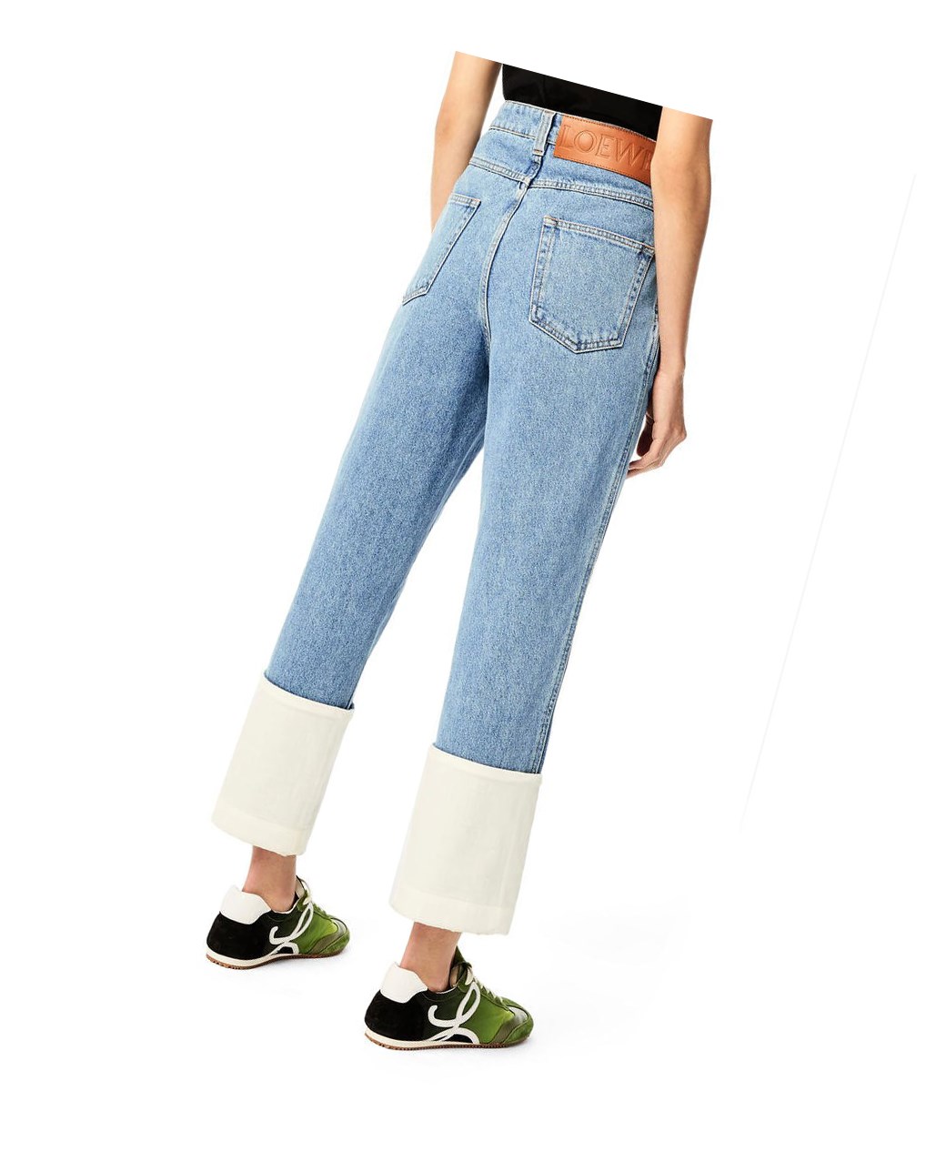 Loewe Fisherman stonewash jeans in cotton Azules | CVSMY-4186
