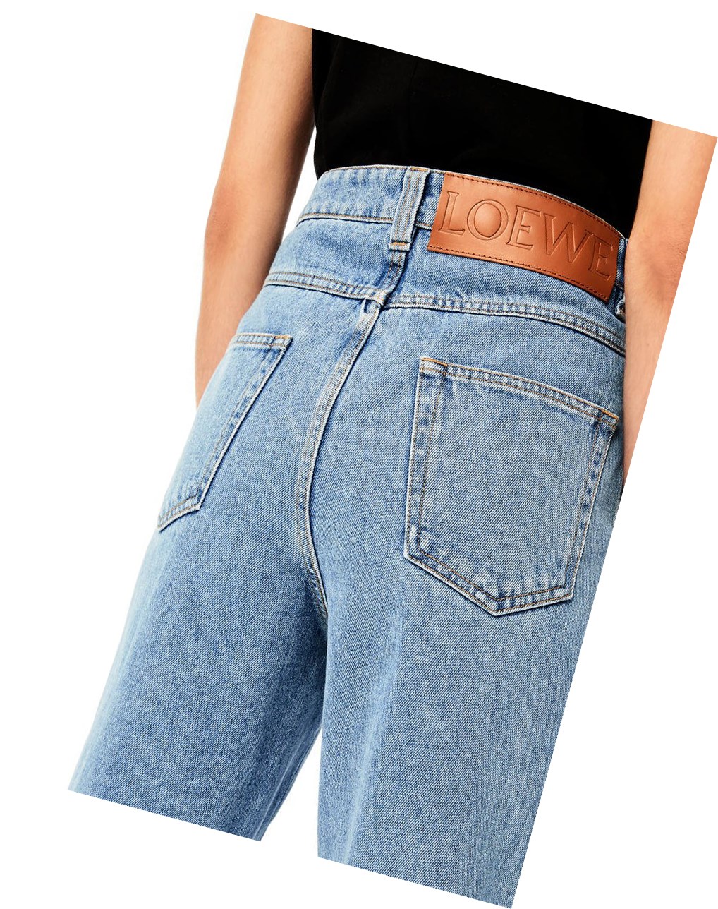 Loewe Fisherman stonewash jeans in cotton Azules | CVSMY-4186