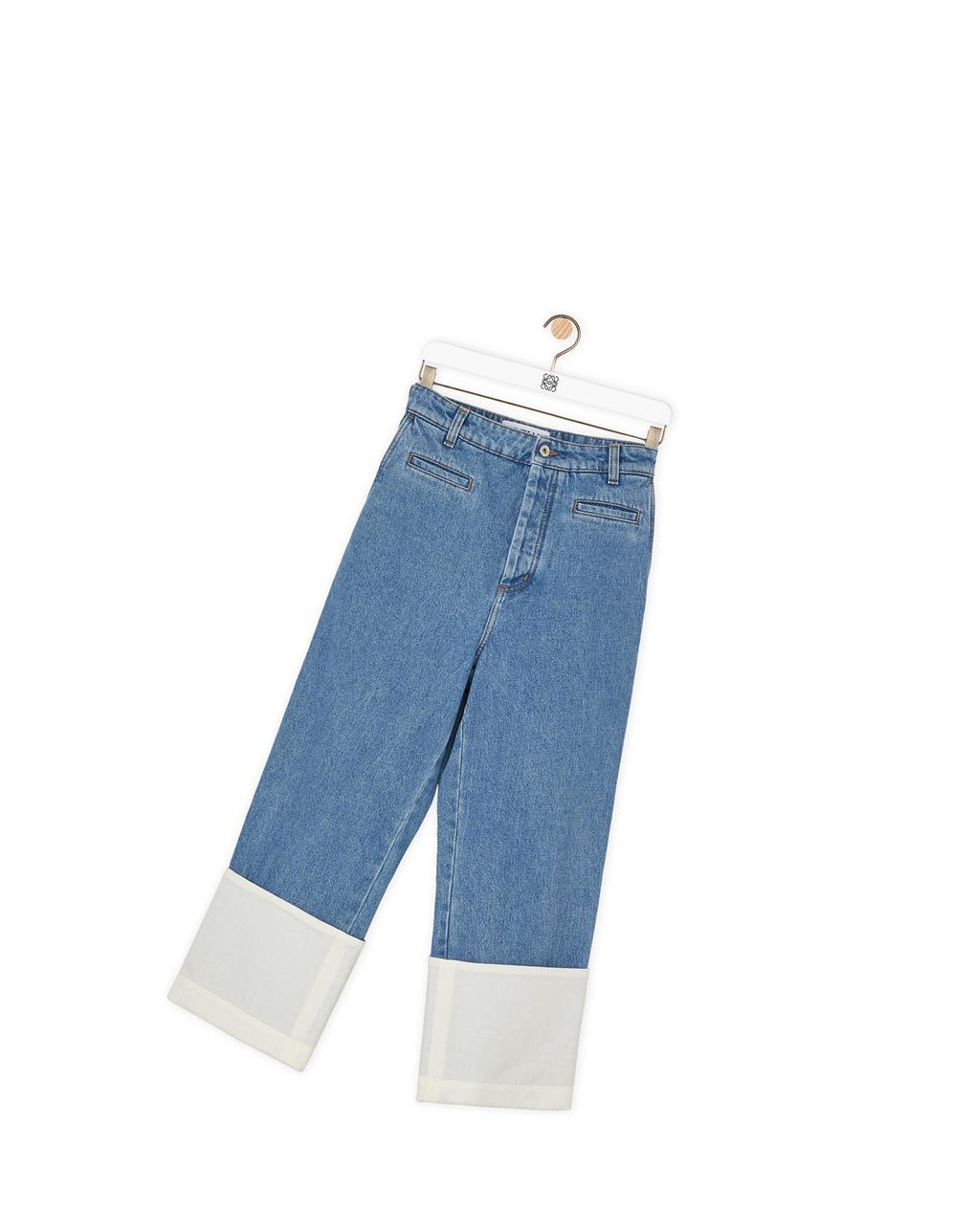 Loewe Fisherman stonewash jeans in cotton Azules | XFRBI-8240