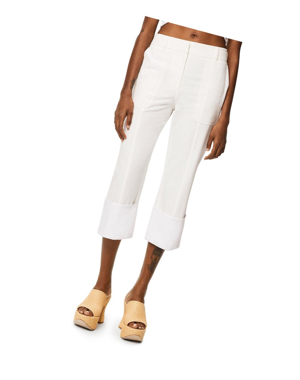 Loewe Fisherman trousers in cotton Blancos | CMSYH-1482