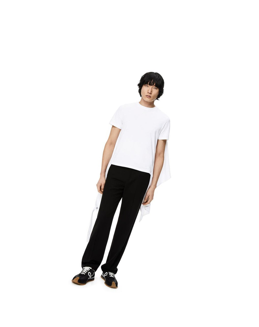 Loewe Flag T-shirt in cotton Blancos | AZJPO-5649