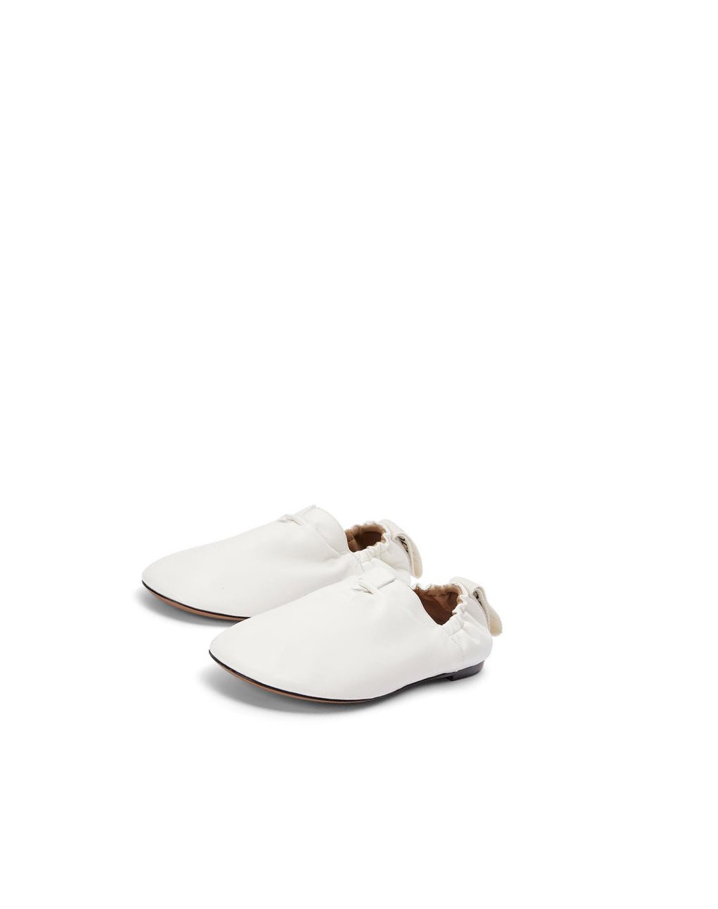 Loewe Flamenco ballerina in calfskin Blancos | EIAFT-7421