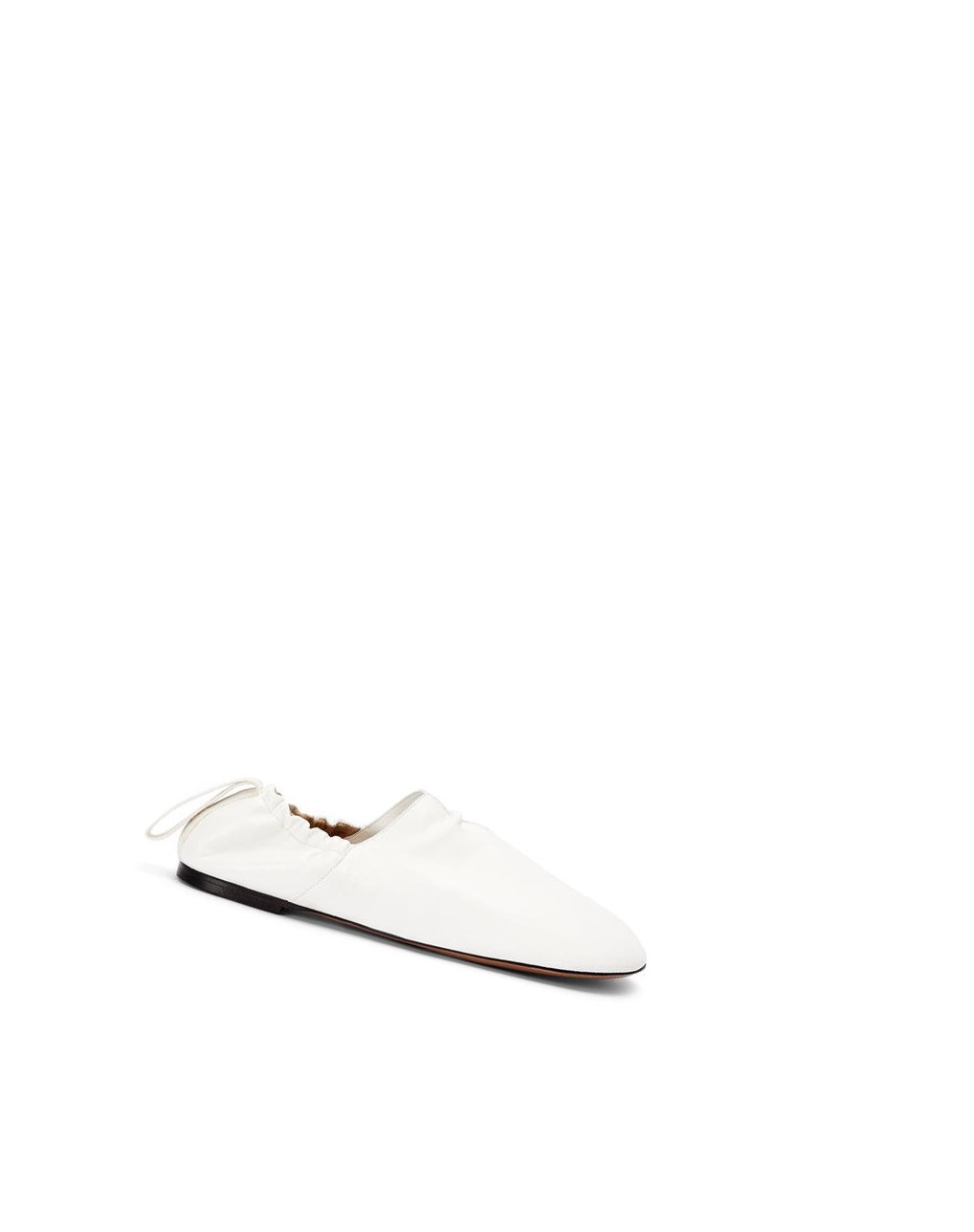 Loewe Flamenco ballerina in calfskin Blancos | EIAFT-7421