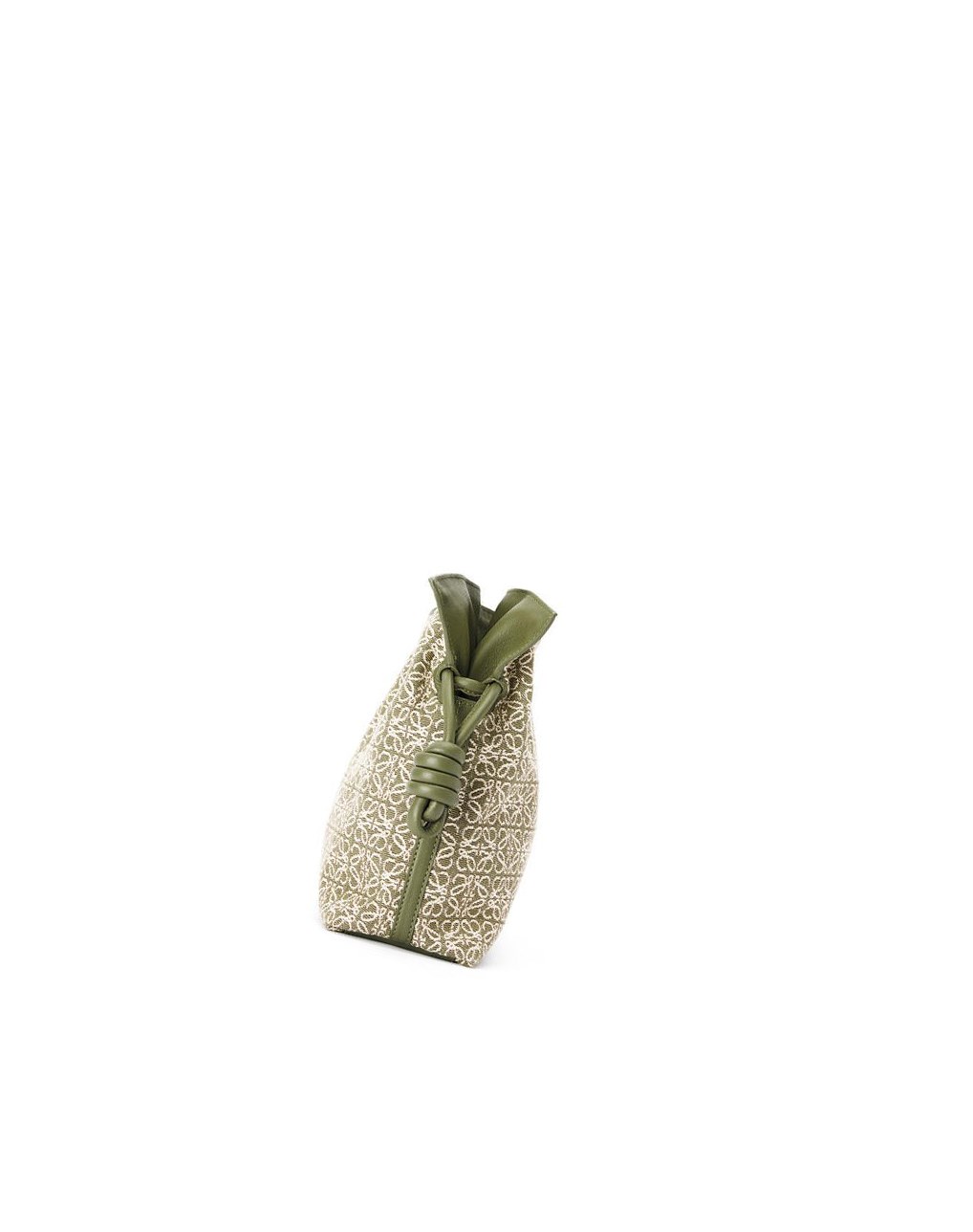Loewe Flamenco clutch in Anagram jacquard and calfskin Verdes Verdes | DNSCT-4027