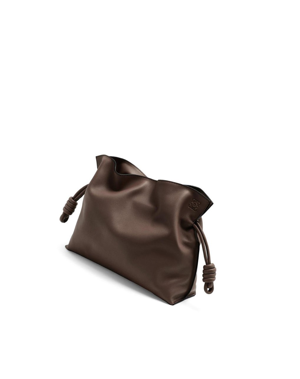 Loewe Flamenco clutch in nappa calfskin Chocolate | BISWF-0926