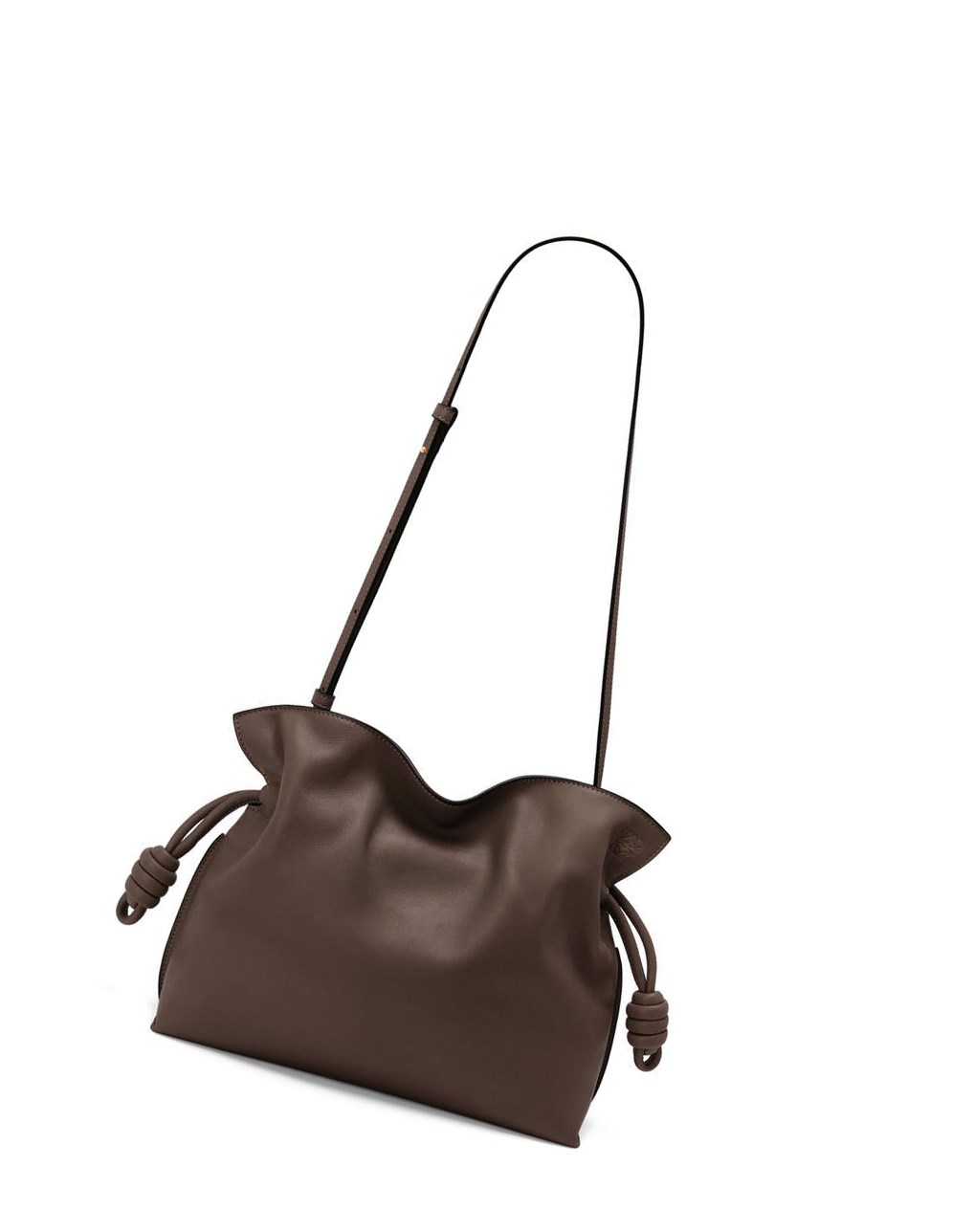 Loewe Flamenco clutch in nappa calfskin Chocolate | BISWF-0926