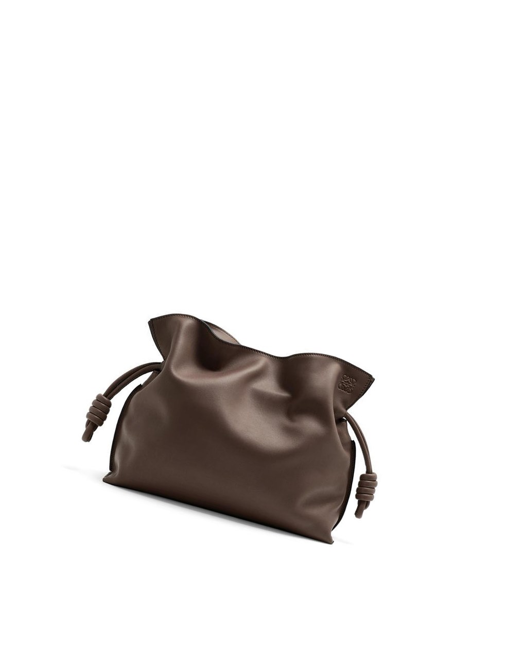 Loewe Flamenco clutch in nappa calfskin Chocolate | BISWF-0926