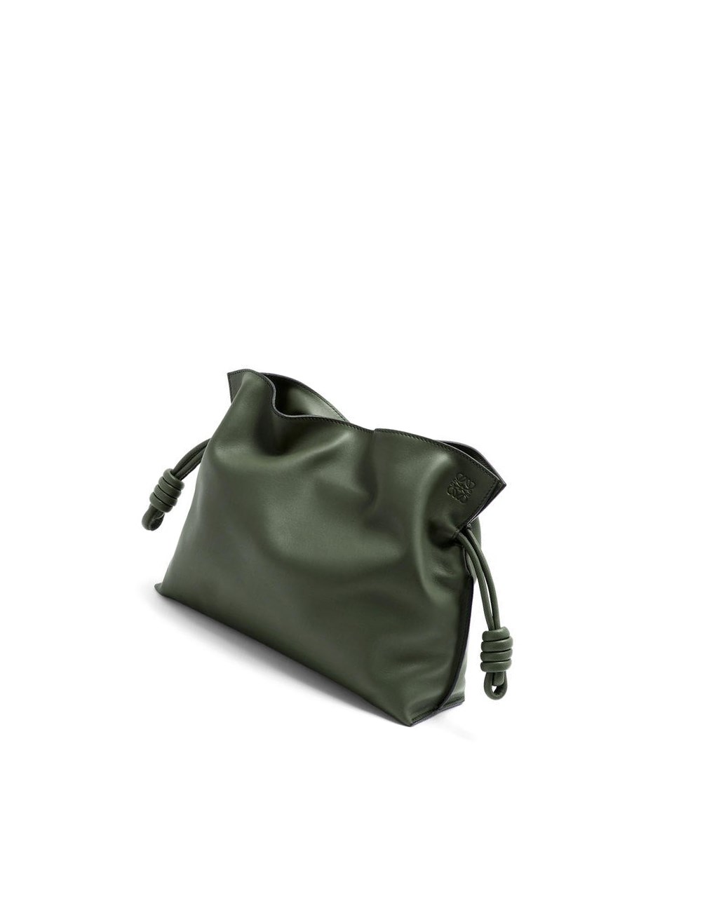 Loewe Flamenco clutch in nappa calfskin Kaki | TMFQU-1283
