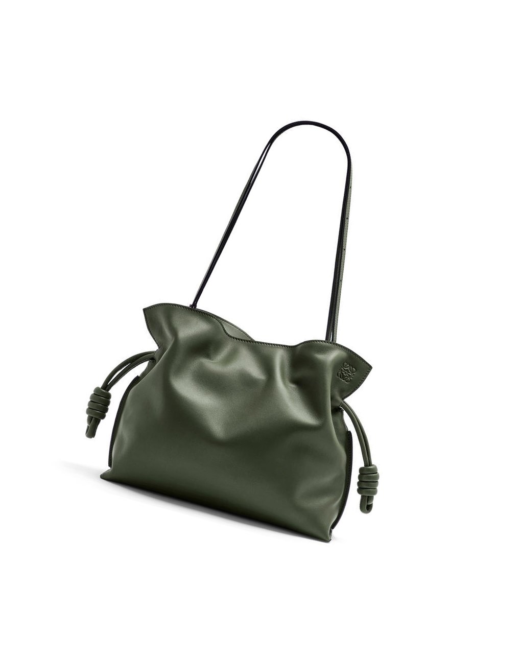 Loewe Flamenco clutch in nappa calfskin Kaki | TMFQU-1283