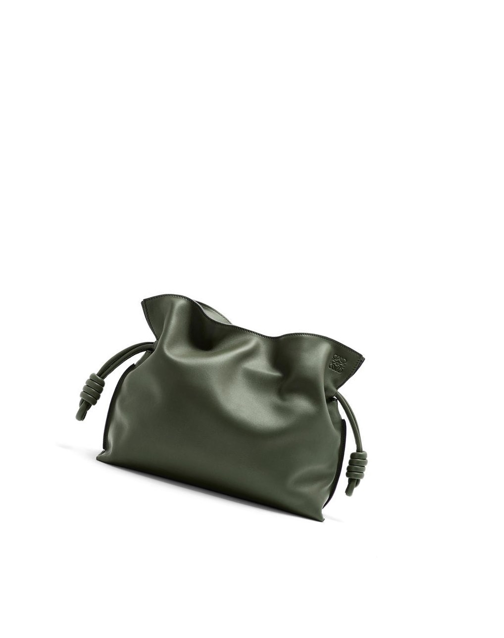 Loewe Flamenco clutch in nappa calfskin Kaki | TMFQU-1283