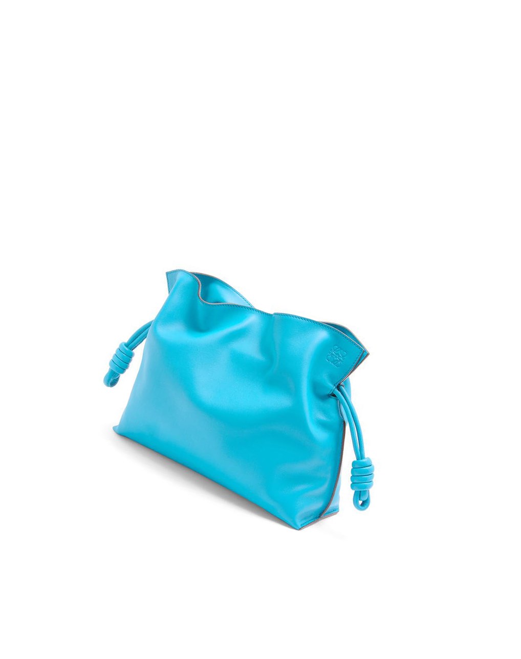 Loewe Flamenco clutch in nappa calfskin Cyan | WGQRN-9861