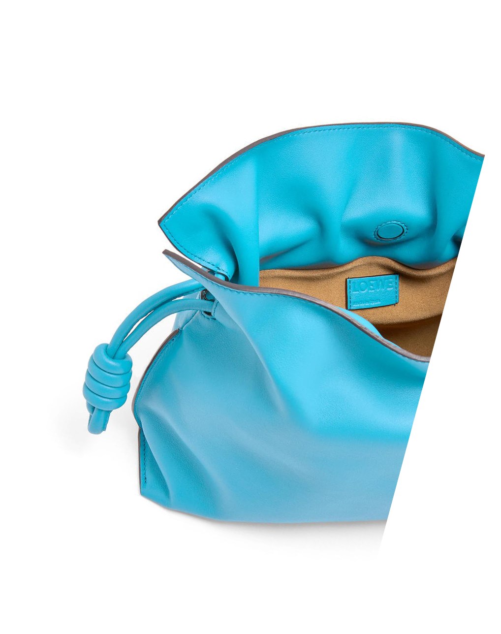 Loewe Flamenco clutch in nappa calfskin Cyan | WGQRN-9861