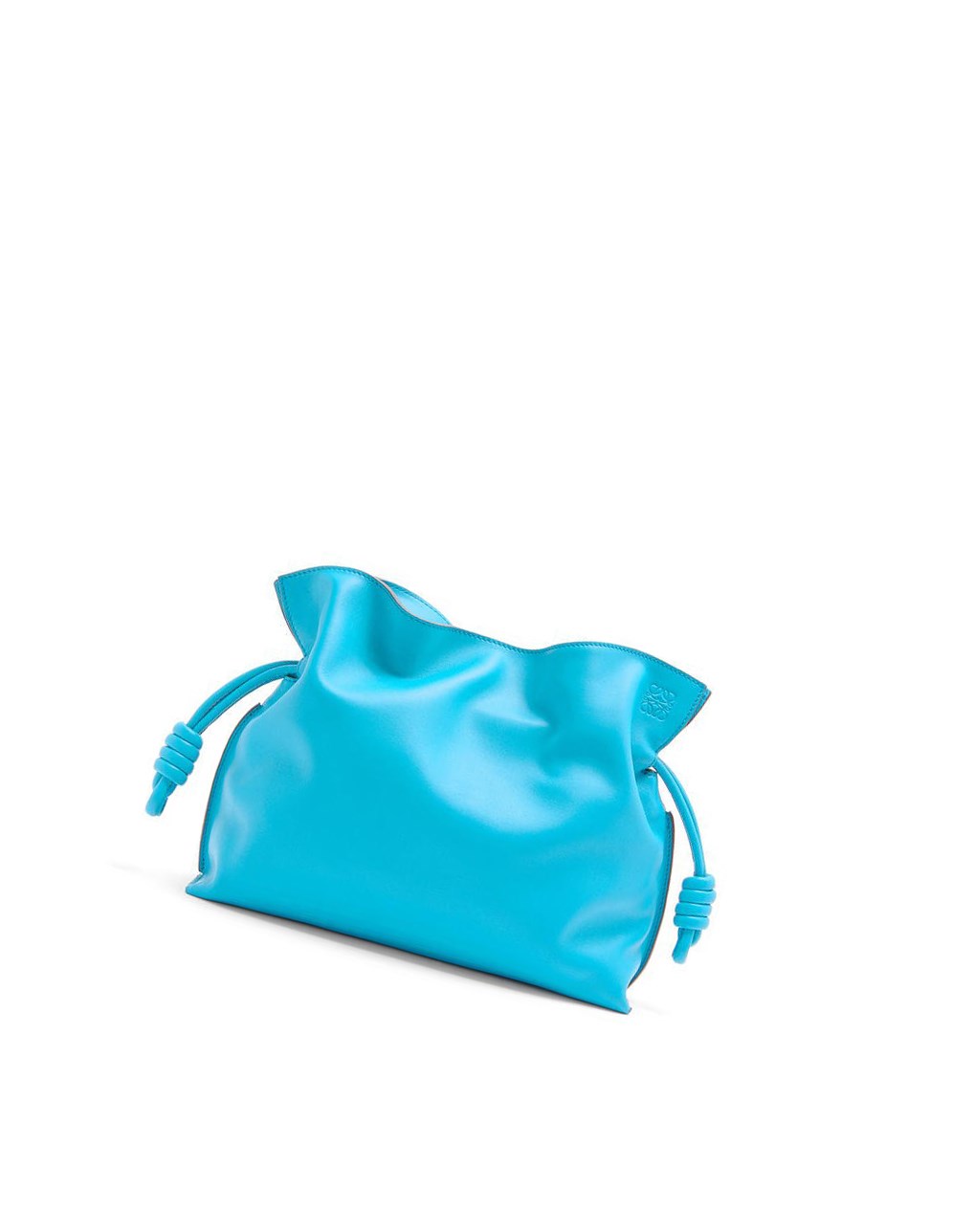 Loewe Flamenco clutch in nappa calfskin Cyan | WGQRN-9861