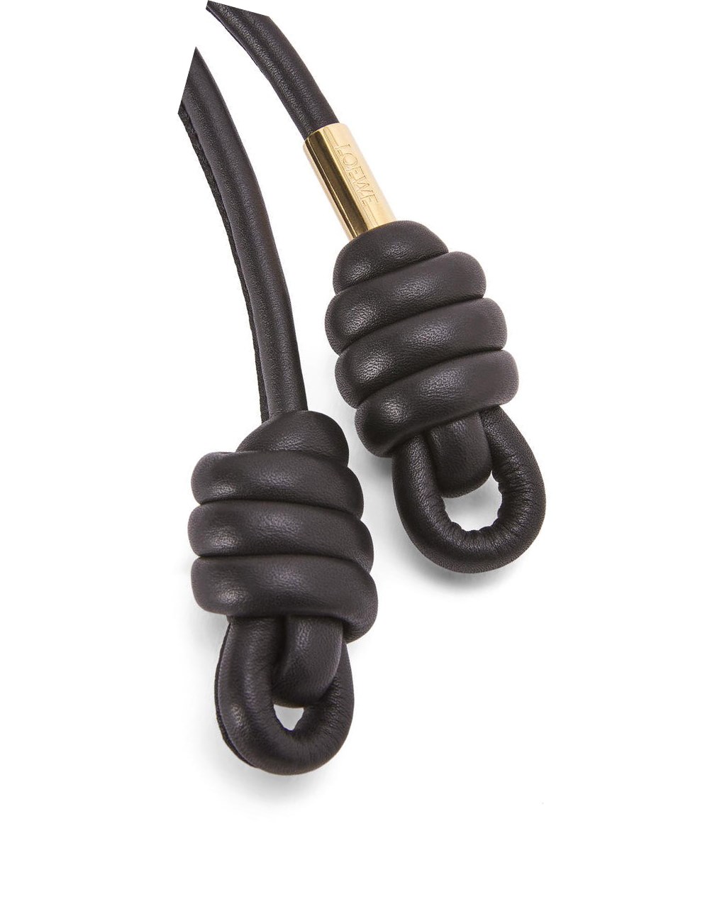 Loewe Flamenco knot belt in classic calfskin Negros | NSCUM-9074