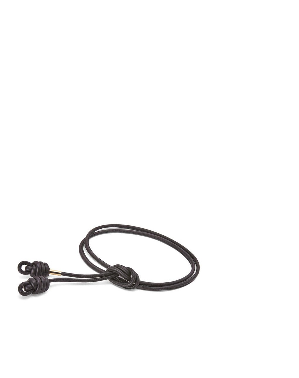 Loewe Flamenco knot belt in classic calfskin Negros | NSCUM-9074