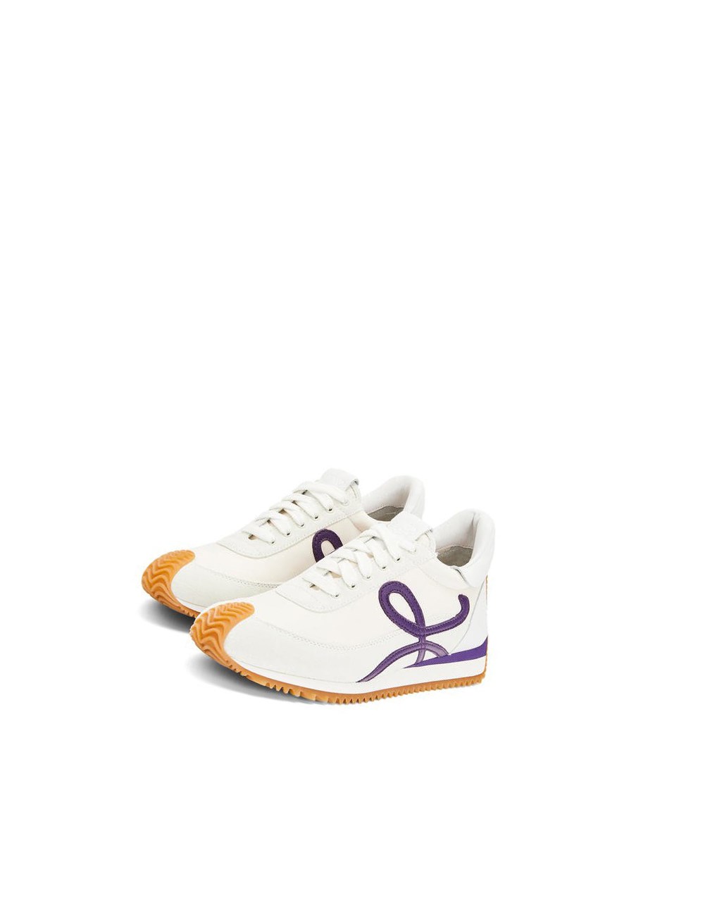 Loewe Flow Runner in lambskin Blancos Morados | OZDNS-1062
