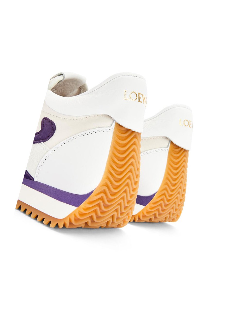 Loewe Flow Runner in lambskin Blancos Morados | OZDNS-1062