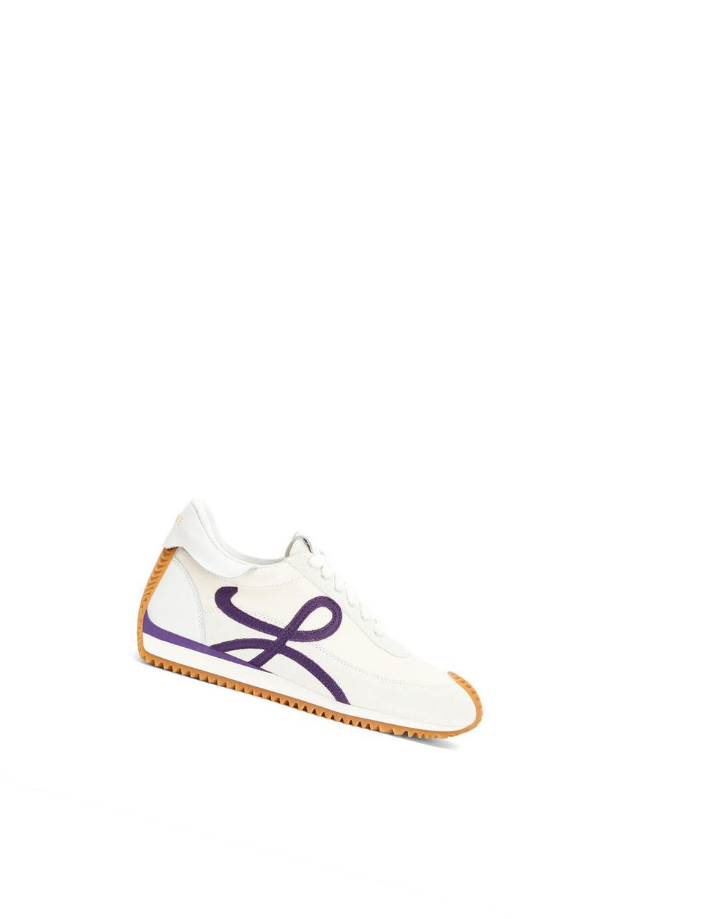 Loewe Flow Runner in lambskin Blancos Morados | OZDNS-1062