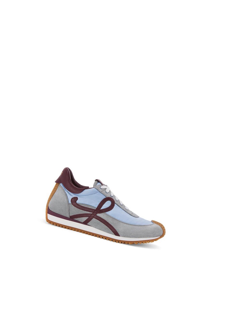 Loewe Flow runner in nylon and suede Azules Claro Vino | IFLJV-0683