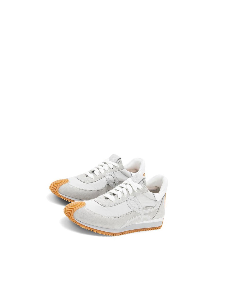 Loewe Flow runner in nylon and suede Grises Blancos | DERQO-3462