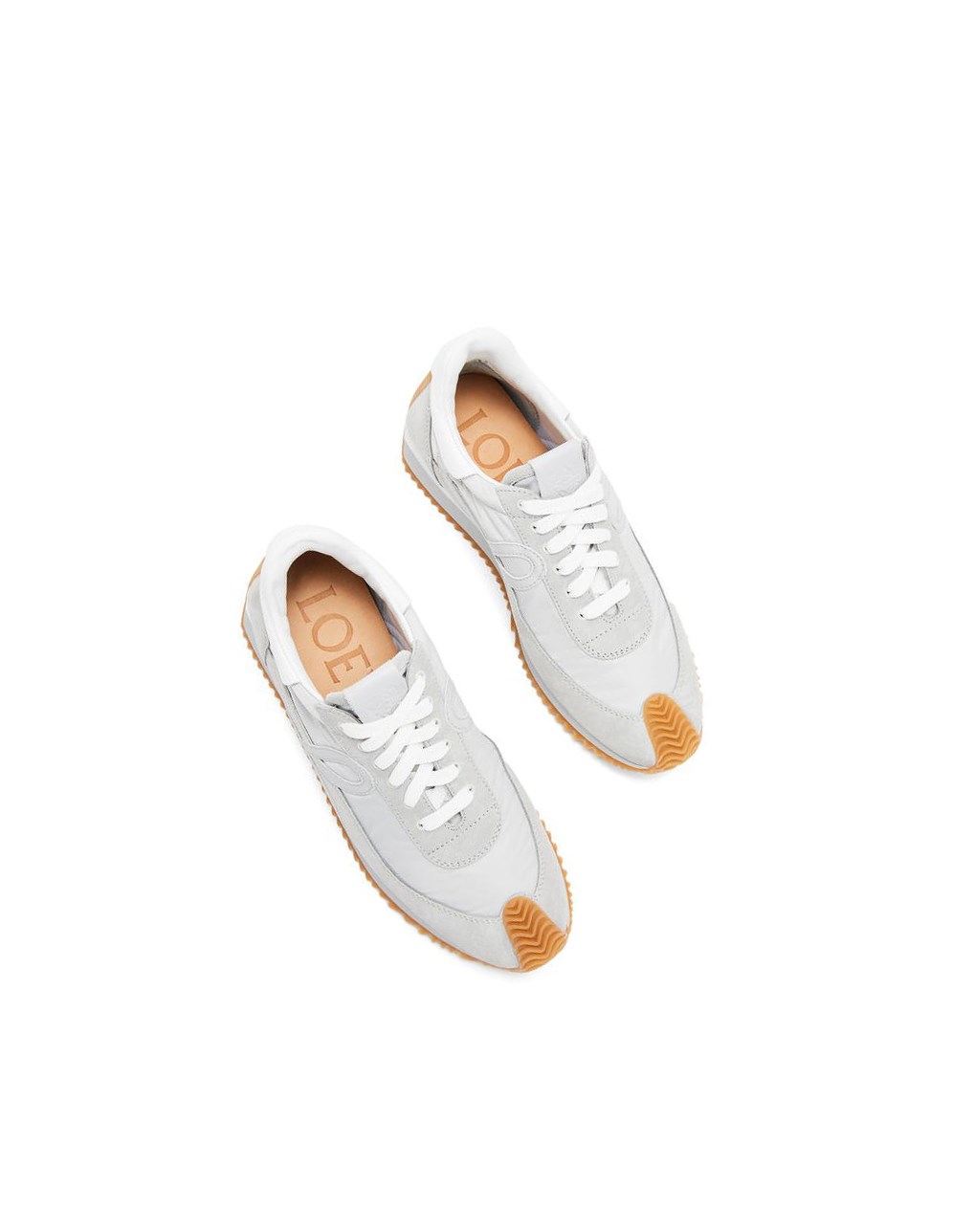 Loewe Flow runner in nylon and suede Grises Blancos | DERQO-3462