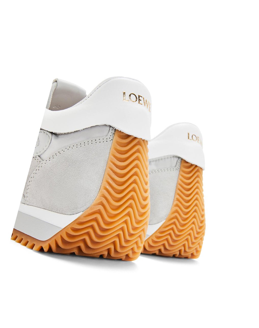 Loewe Flow runner in nylon and suede Grises Blancos | DERQO-3462