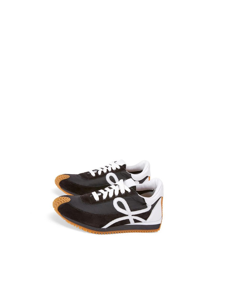 Loewe Flow runner in nylon and suede Negros Blancos | MQGPU-3185