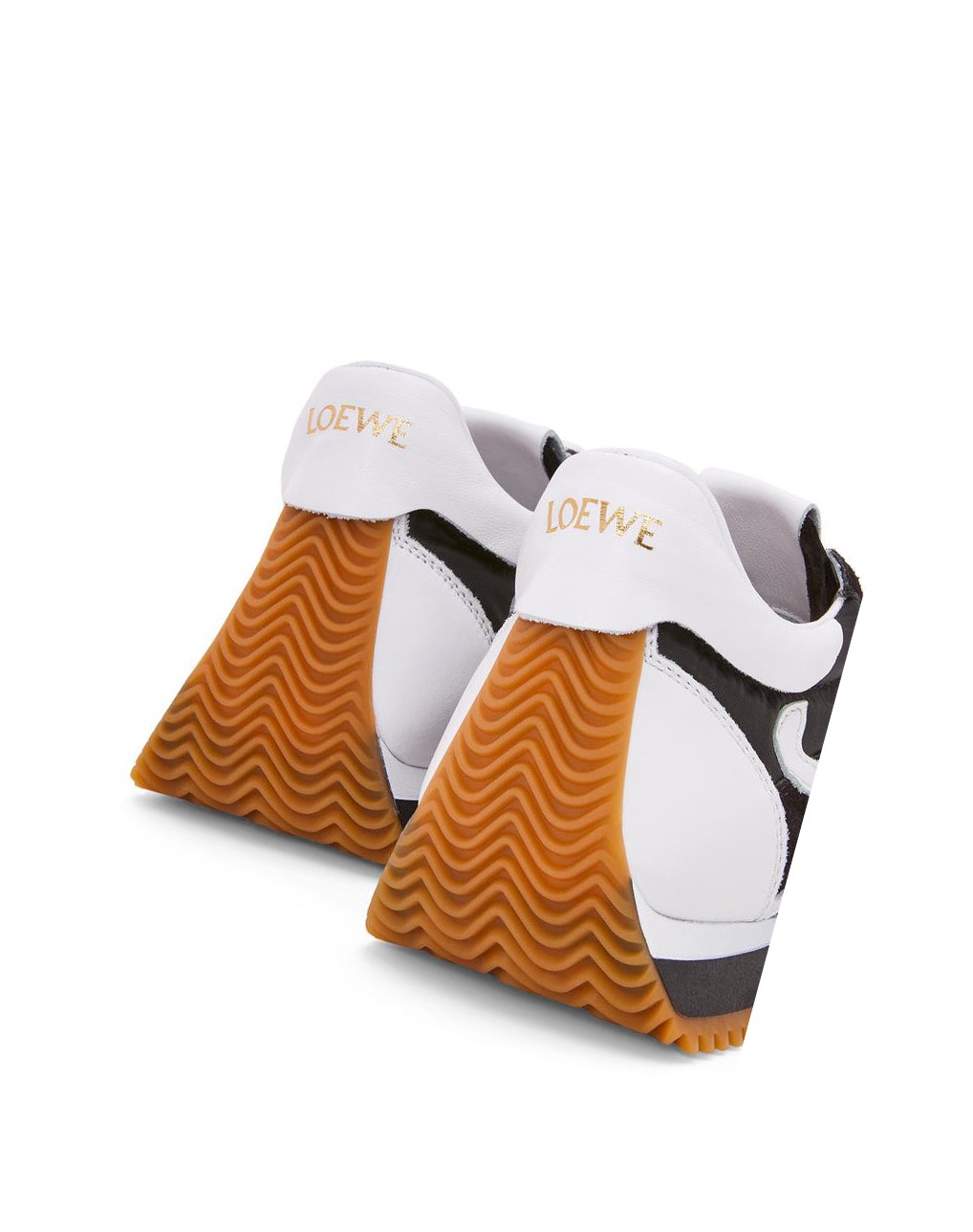 Loewe Flow runner in nylon and suede Negros Blancos | MQGPU-3185