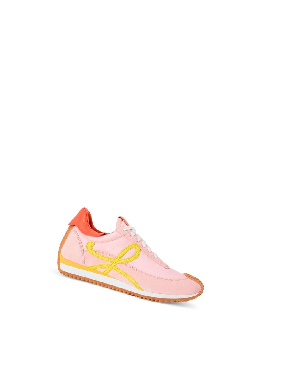 Loewe Flow runner in nylon and suede Rosas Amarillos | FVXJQ-5610