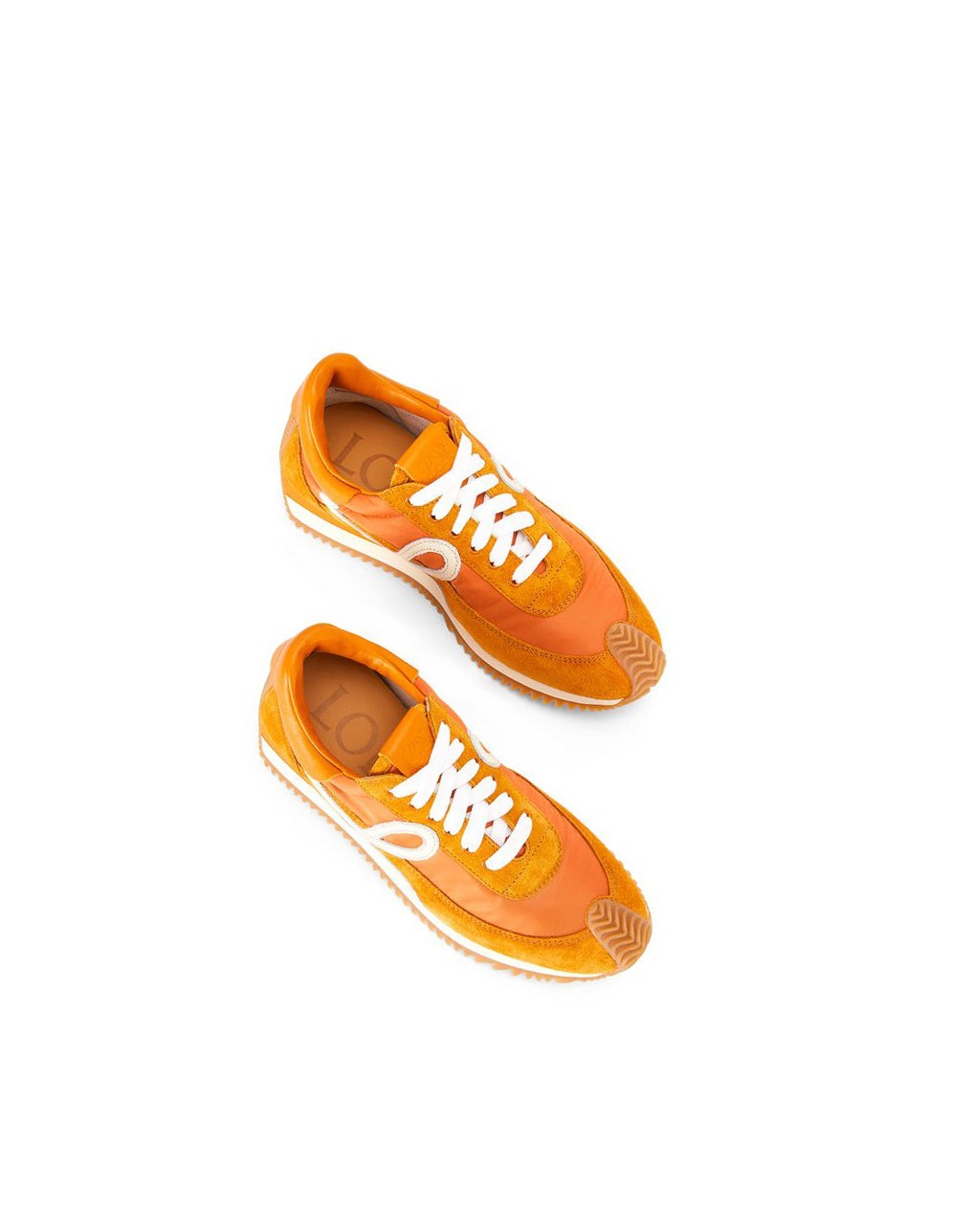 Loewe Flow runner in suede and nylon Cobra Naranjas | NFGCI-8715