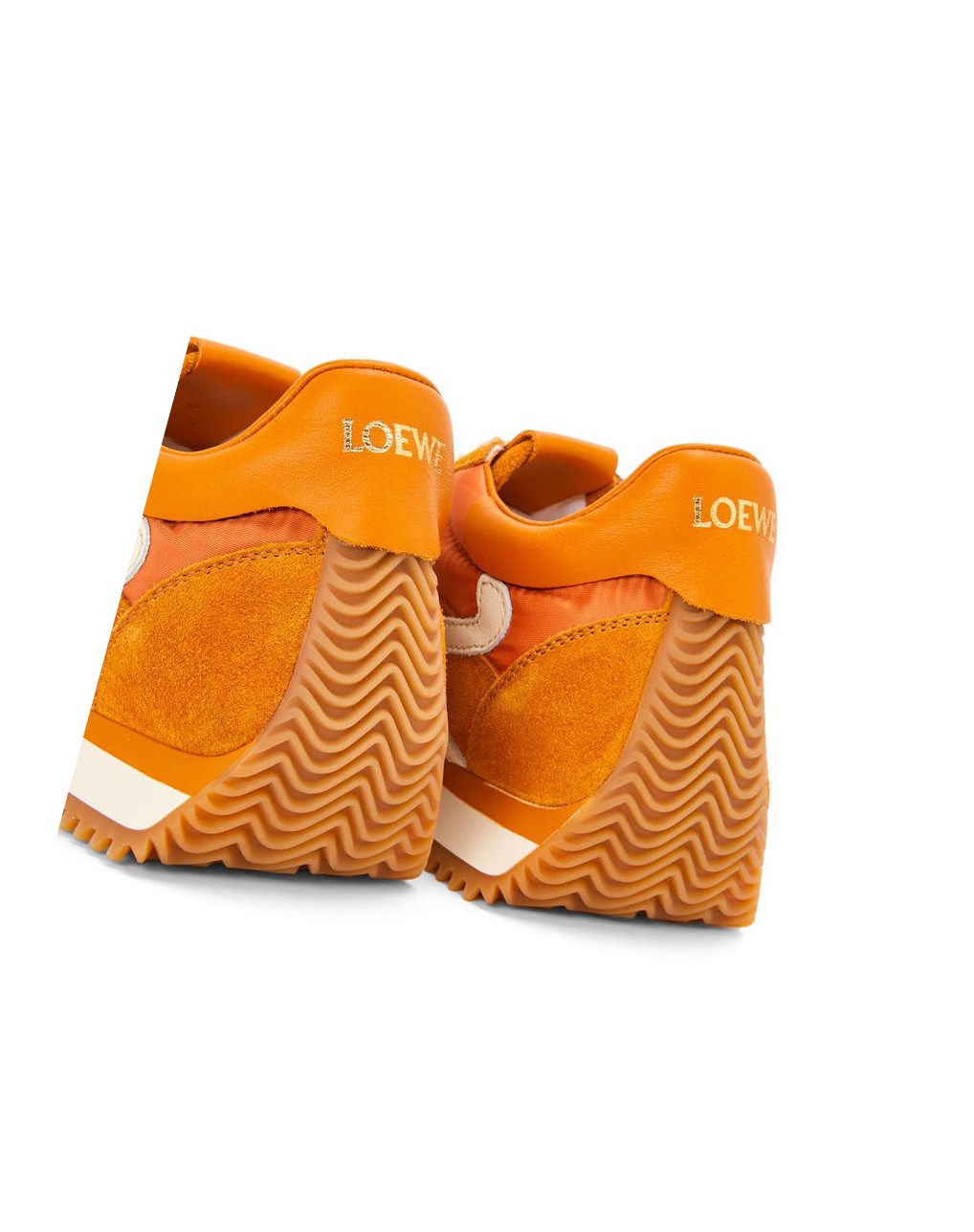 Loewe Flow runner in suede and nylon Cobra Naranjas | NFGCI-8715